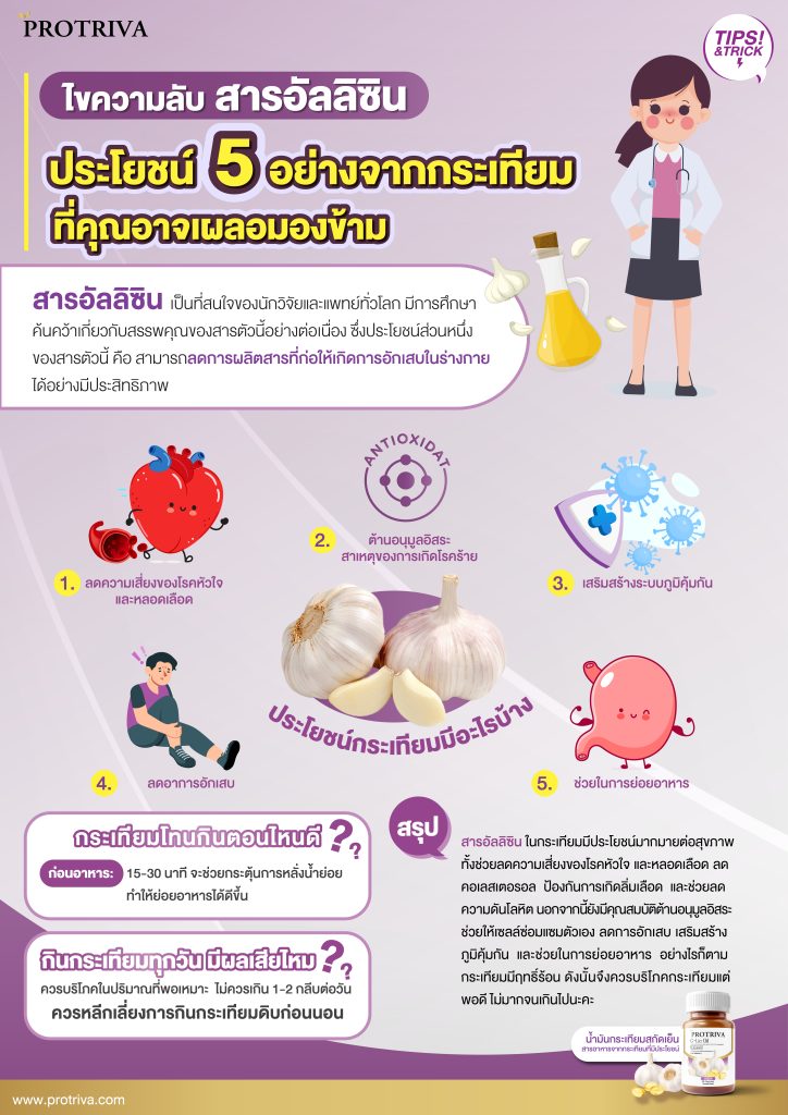 สรุป ไขความลับ สารอัลลิซิน ประโยชน์ 5 อย่างจากกระเทียมที่คุณอาจเผลอมองข้าม