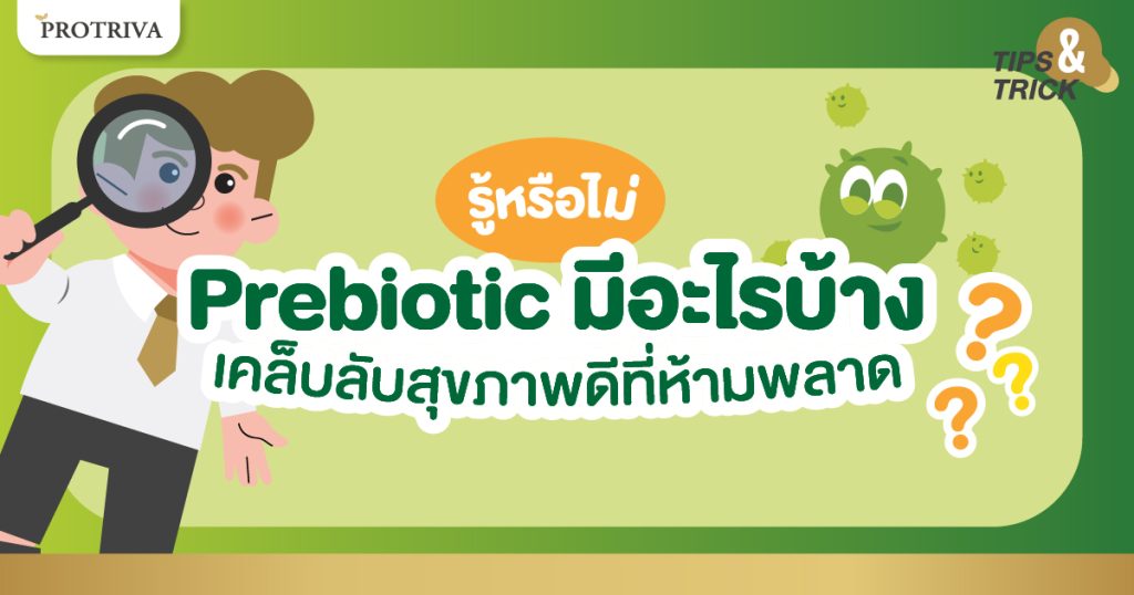 รู้หรือไม่ prebiotic มีอะไรบ้าง เคล็บลับสุขภาพดีที่ห้ามพลาด