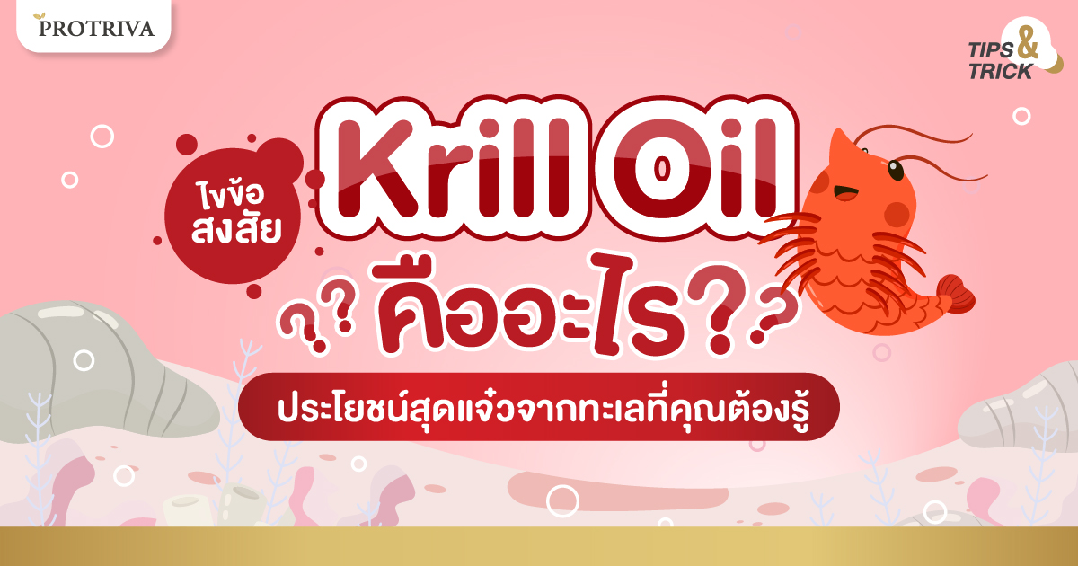 Krill oil คืออะไร ประโยชน์สุดแจ๋วจากทะเลที่คุณต้องรู้