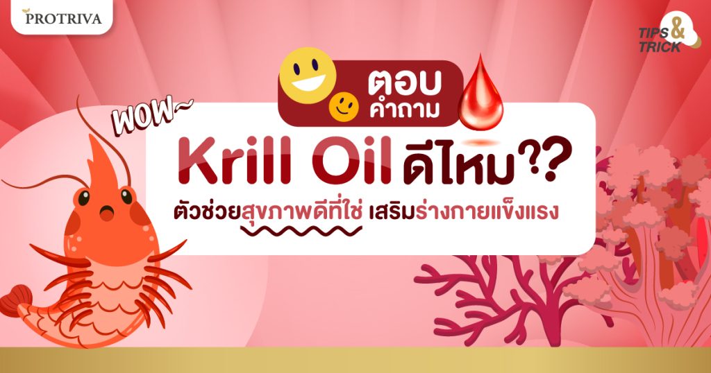 ตอบคำถาม Krill Oil ดีไหม ตัวช่วยสุขภาพดีที่ใช่ เสริมร่างกายแข็งแรง