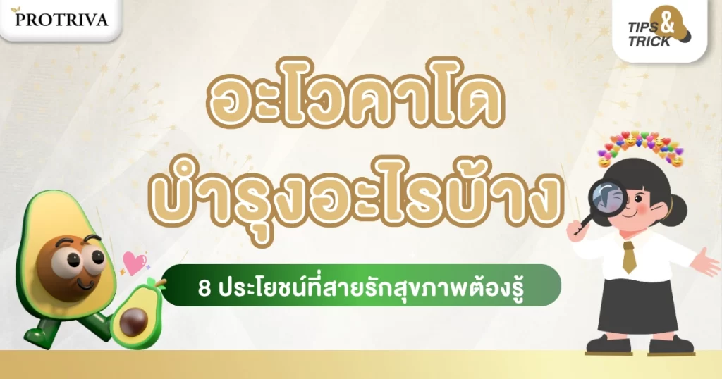 อะโวคาโด บำรุงอะไรบ้าง 8 ประโยชน์ที่สายรักสุขภาพต้องรู้