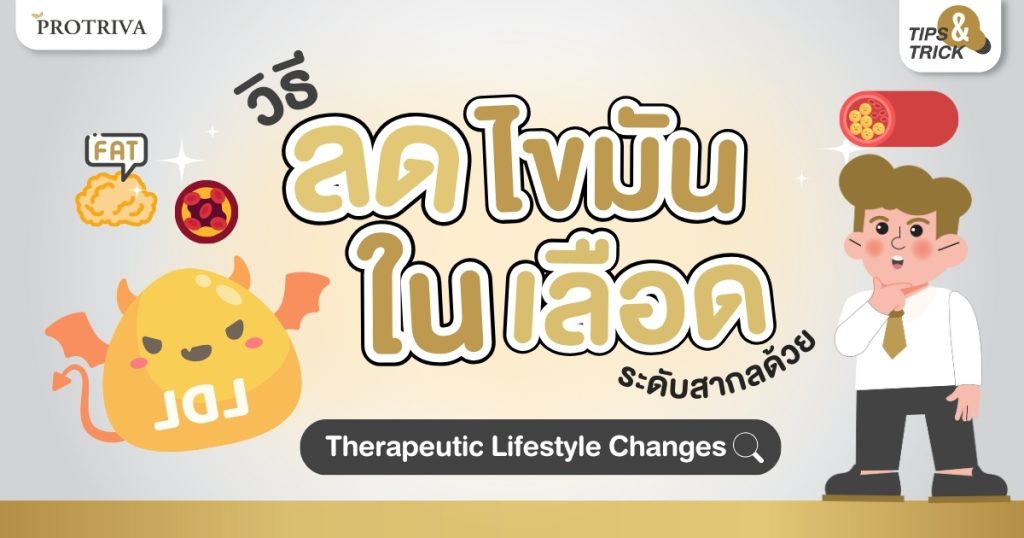 วิธี ลดไขมันในเลือด ระดับสากลด้วย Therapeutic Lifestyle Changes