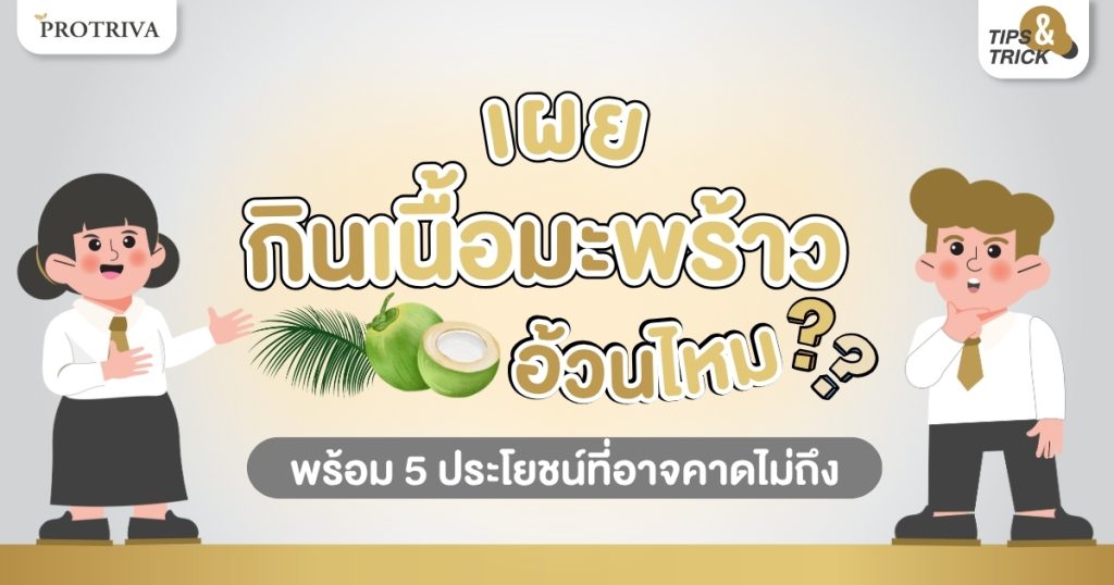 เผย กิน เนื้อมะพร้าว อ้วนไหม พร้อม 5 ประโยชน์ที่อาจคาดไม่ถึง