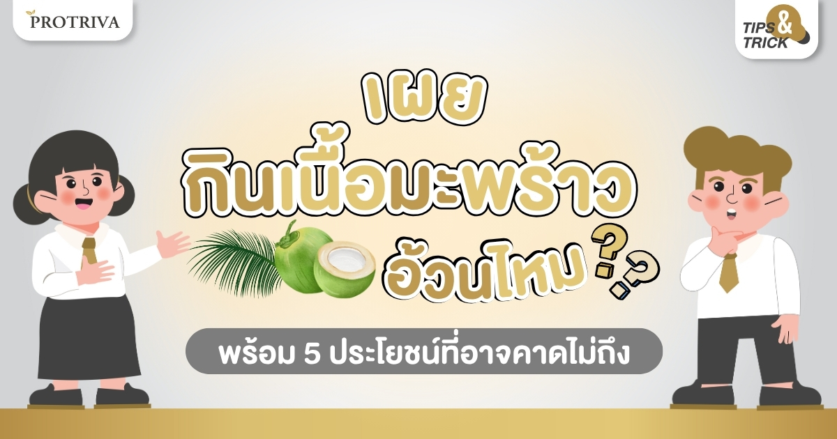 เผย กิน เนื้อมะพร้าว อ้วนไหม พร้อม 5 ประโยชน์ที่อาจคาดไม่ถึง