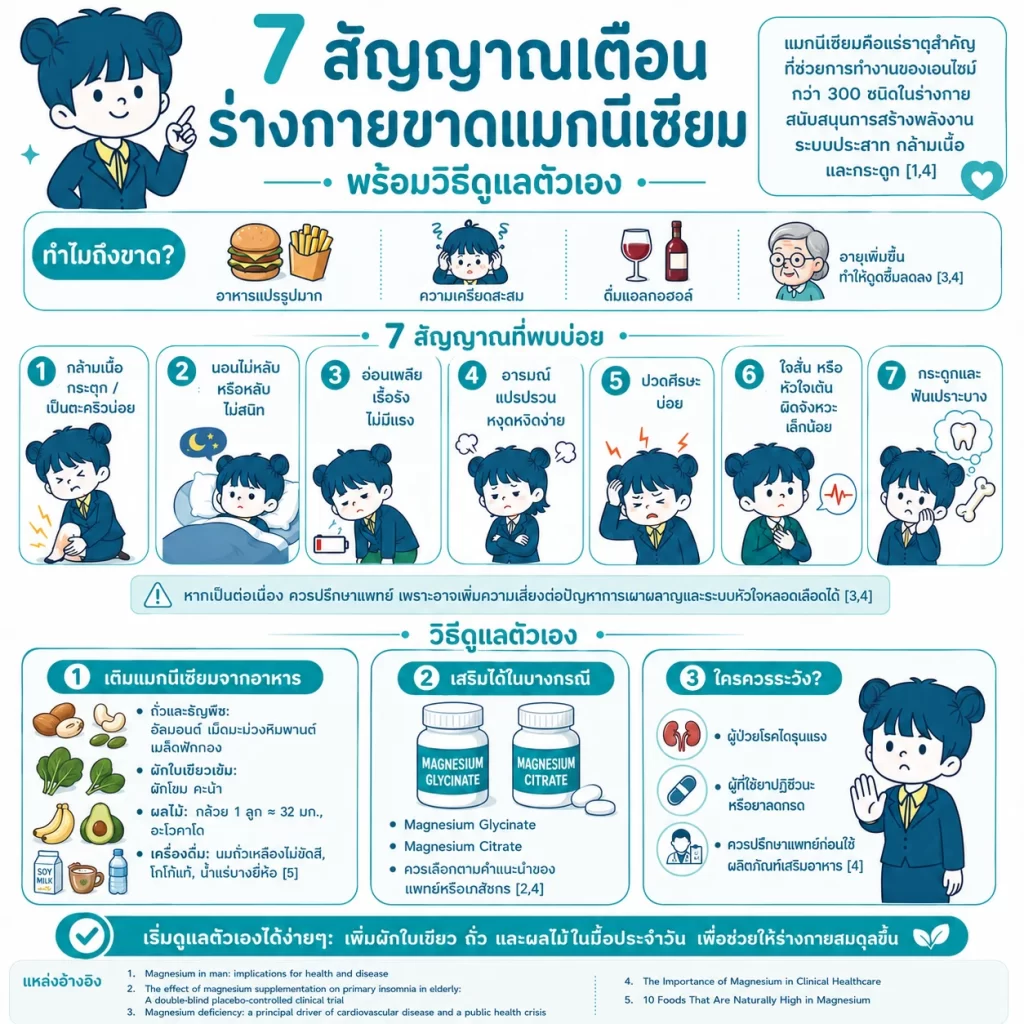 สรุป ขาด แมกนีเซียม