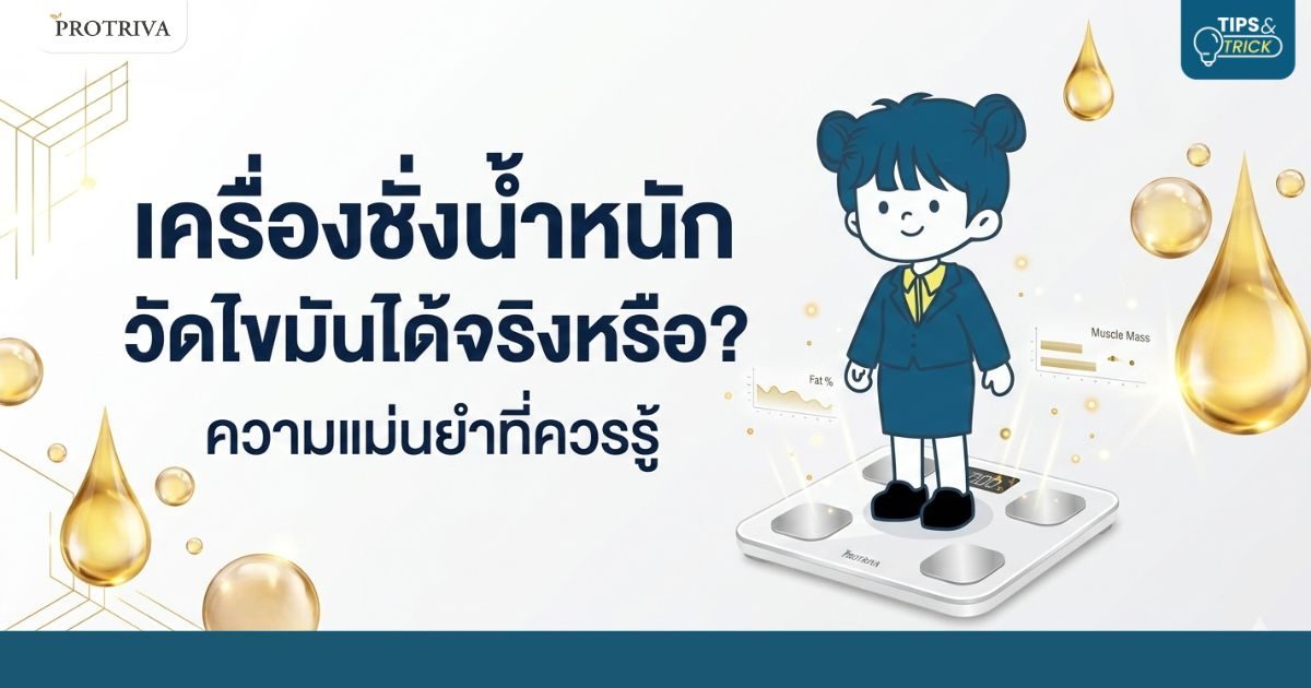 เครื่องชั่งน้ำหนัก วัดไขมันได้จริงหรือ ความแม่นยำที่ควรรู้