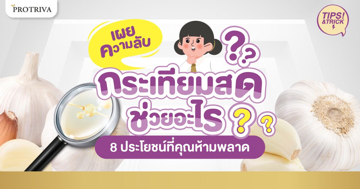 เผยความลับ! กระเทียมสด ช่วยอะไร 8 ประโยชน์ที่คุณห้ามพลาด